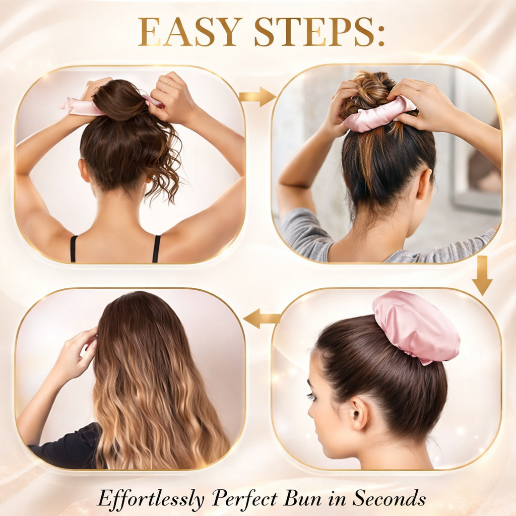 Comfortable Heatless Curl Bun Set ( 2 pack )