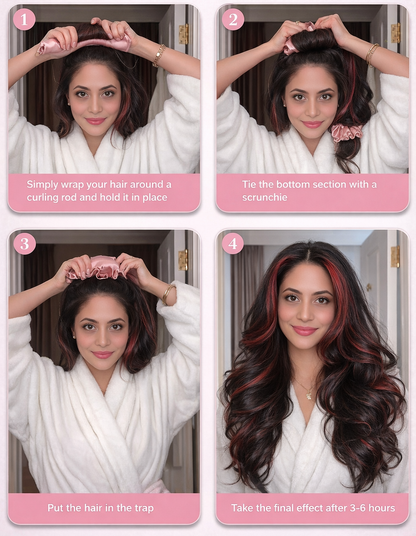 Comfortable Heatless Curl Bun Set ( 2 pack )